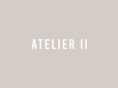 ATELIER II branding custom logo design design identity lettering logo mark type typography wordmark wordmark logo