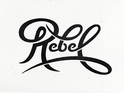 Rebel handlettering lettering letters script type typography