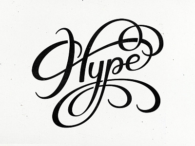 Hype handlettering hype lettering letters script swashes swirls type typography