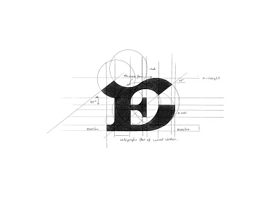 E - WIP branding custom logo design design fashion identity letter lettering logo mark monogram process sketch typography