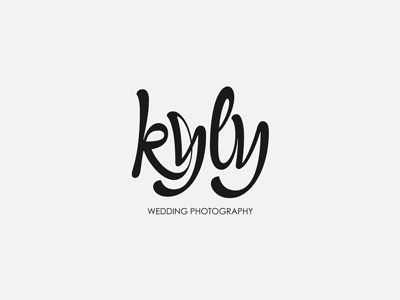 kyly design grey handwritten logo typo typography