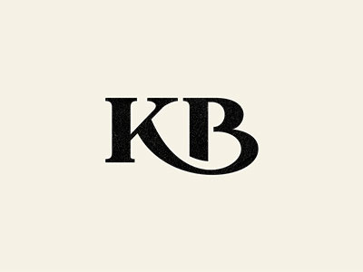 KB b icon k lettering letters logo mark monogram typography