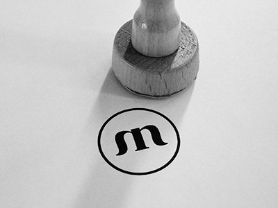 M circle fashion icon lettering letters logo m mark monogram stamp symmetric typography