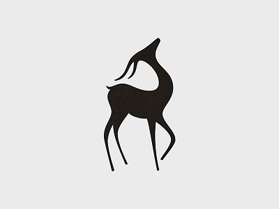 Gazelle animal fashion gazelle icon logo mark