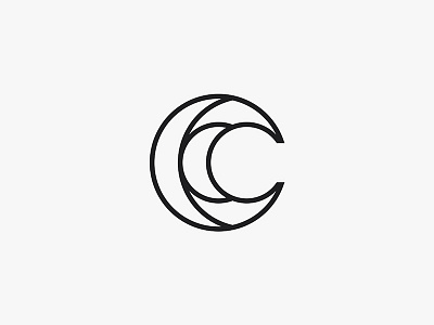 C c icon letter lined lines logo mark monogram typography