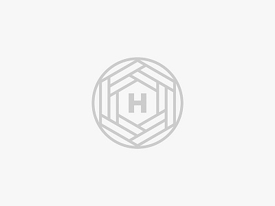 H circle h icon letter lined lines lockup logo mark monogram typography