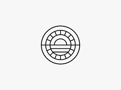 WIP emblem graphic icon logo mark minimalistic monoline stamp travel