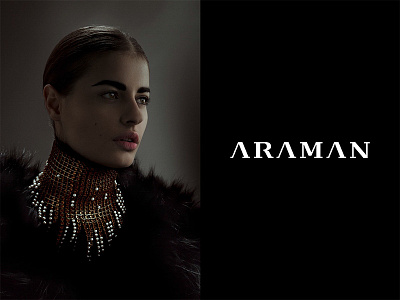 Araman fashion lettering logo minimalistic photography typography