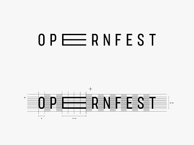 Opernfest (2) branding construction guidelines identity lettering logo music process typography word mark