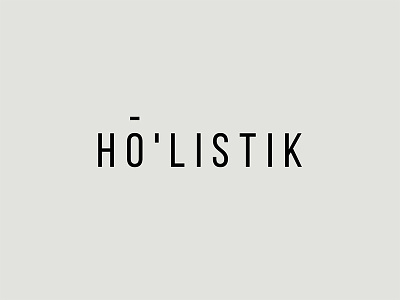 Hō'listik / minimalistic wordmark