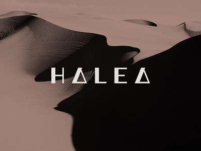 Halea branding custom lettering design fashion identity lettering logo mark minimal skincare typography wordmark