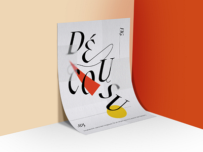 Décousu clean design illustrator lettering typography vector