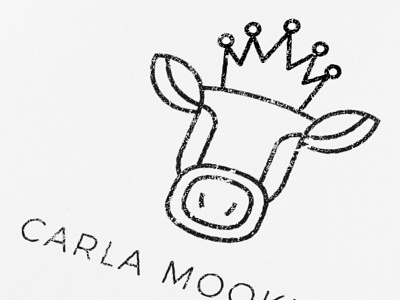 Carla Mooking brand cow designer freelance icon identity line logo mark monoline simple symbol