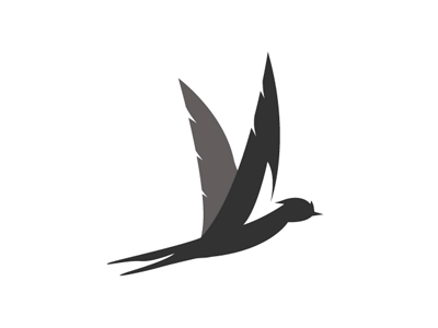 Ezekiel Management Co air bird brand branding card fly label logo logotype red wing wings