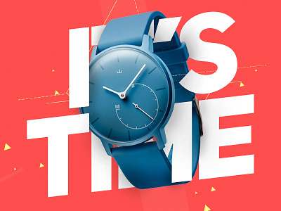 its time design typography watch