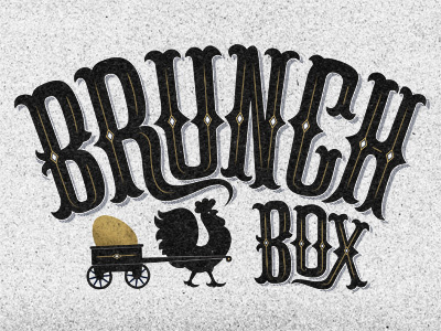 Brunch Box'n identity logo type