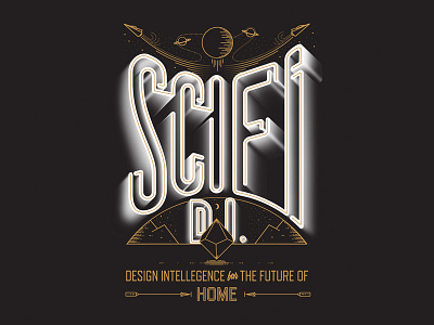 SciFi design intellengence dimension illustration landscape letter planet pool san francisco scifi ship space type