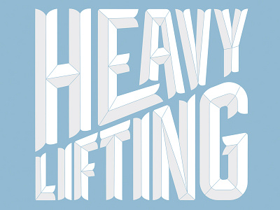 Heavy Lifting advertising lettering pool san francisco type