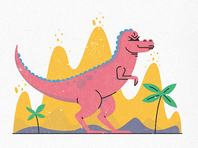 Dino brand dinosuar illustration pool san francisco