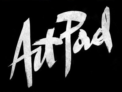 Artpadsf artpadsf brush identity lettering logo