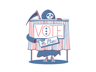 Vote america death election reaper vote