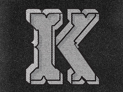 K lettering type