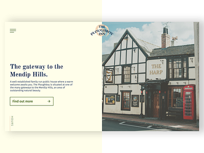 The Ploughboy Inn Redesign figma pub uidesign web webdesign website website design