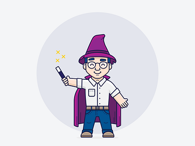 Ozzy art brand character branding clean coding concept design design inspiration development flat graphic design icon illustration illustrator inspiration minimal ui vector wizard