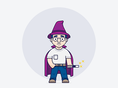 Ozzy // Sad art brand character branding clean coding concept design design inspiration development flat graphic design icon illustration illustrator inspiration minimal ui vector wizard