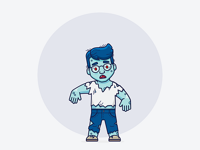 Ozzy // Zombie art brand character branding clean coding concept design design inspiration flat graphic design icon illustration illustrator inspiration minimal ui vector walking dead wizard