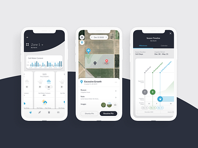 Manna Irrigation App agricultural agriculture farm farmer farming illustration inspiration irrigation minimalistic mobile mobile app mobile design ui ui design uiux ux ux design water