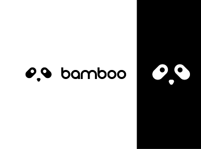 bamboo branding design flat illustration logo logodesignchallenge minimalist panda typography