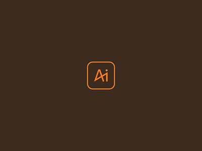 Adobe Illustrator Icon adobe adobe illustrator branding design flat icon illustrator logo simple typography ux vector