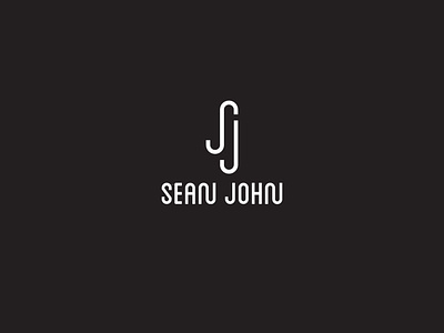 SJ branding fashion brand flat icon logo logos minimal sean john typography