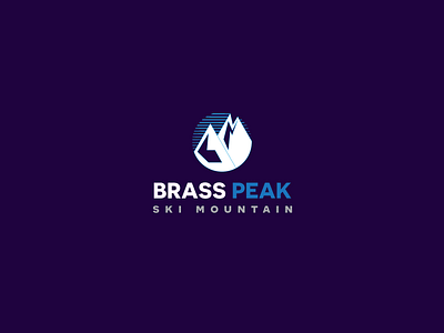 Daily logo challenge -Day8 : Brass Peak Ski Mountain