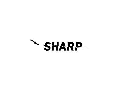 Day16 Sharp art branding design flat illustration logo thirty logos typography ui ux vector
