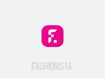 Fashionista design fashion flat icon logo simple thirty logos thirtylogos ui ux