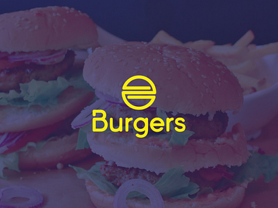 Burgers brand branding burger food icon logo typography