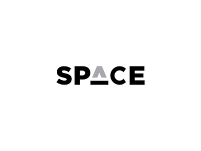 Space brand branding challenge design flat illutrator logo minimal space typography vector wordmark