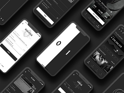 Darkapps app app designer bw challenge concept curious ios iphone x login register ui design ux design