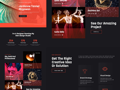 Portfolio Web Design dark mode design designer portfolio ui ux web