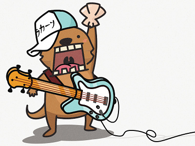 ロックターグリー animal bass catagly cute guitar instrument otter pecten rocktagly shell string ugly