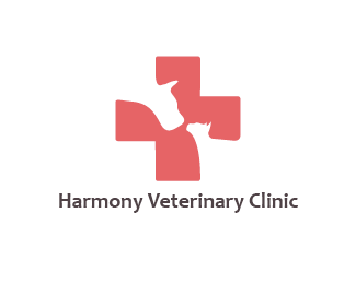 Harmony Veterinary Clinic cat clinic cross dog harmony logo veterinary