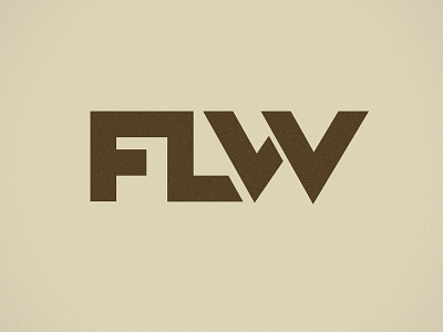 フランク·ロイド·ライト Frank Lloyd Wright architect flw frank lloyd logo logotype monogram write