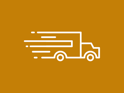 GOGOGOGO drive fast glyph icon location move moving pictogram truck van wheel wheels