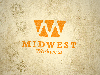 Midwest Workwear boot dirt distress footprint grunge italic midwest mud orange rockwell rockwell std texture w work workwear