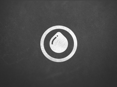 BLOOP badge black circle drop enclosure grunge icon tear teardrop texture water white