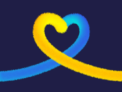 Stand with Ukraine graphic design heart illustration stand with ukraine ukraine