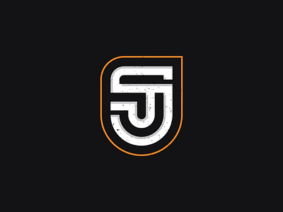 SJ brand identity j lettering logo mark monogram s symbol typography