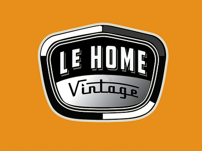Le Home Vintage 2 aviation logo furniture branding retro badge vintage